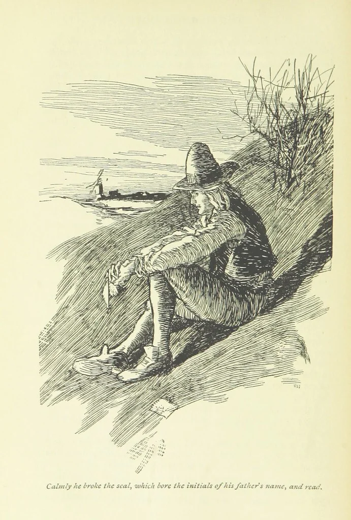An illustration from The Phantom Ship ... Illustrated by H. R. Millar. With an introduction by D. Hannay, 1896, leaf 58