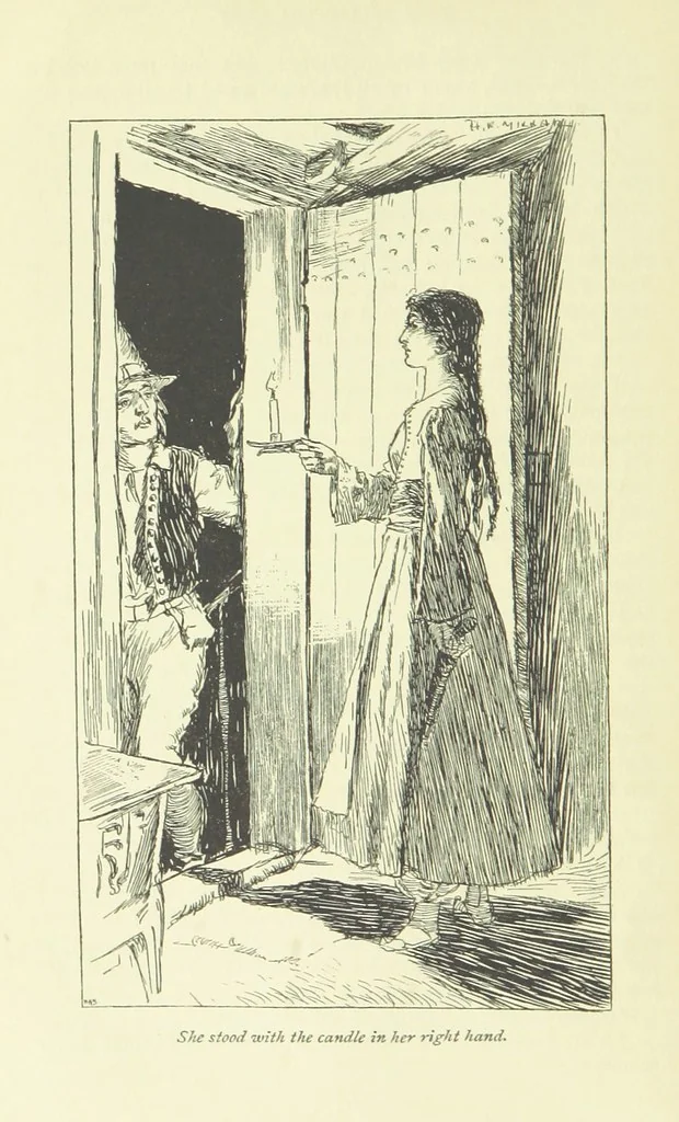 An illustration from The Phantom Ship ... Illustrated by H. R. Millar. With an introduction by D. Hannay, 1896, leaf 64