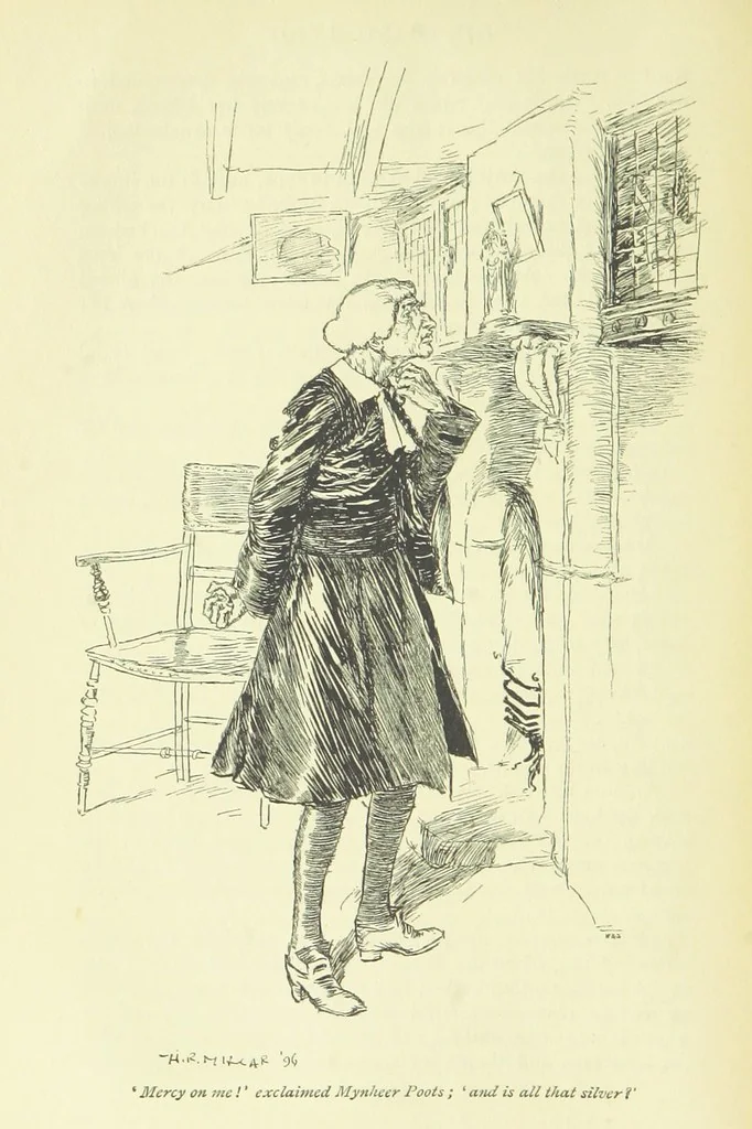 An illustration from The Phantom Ship ... Illustrated by H. R. Millar. With an introduction by D. Hannay, 1896, leaf 80