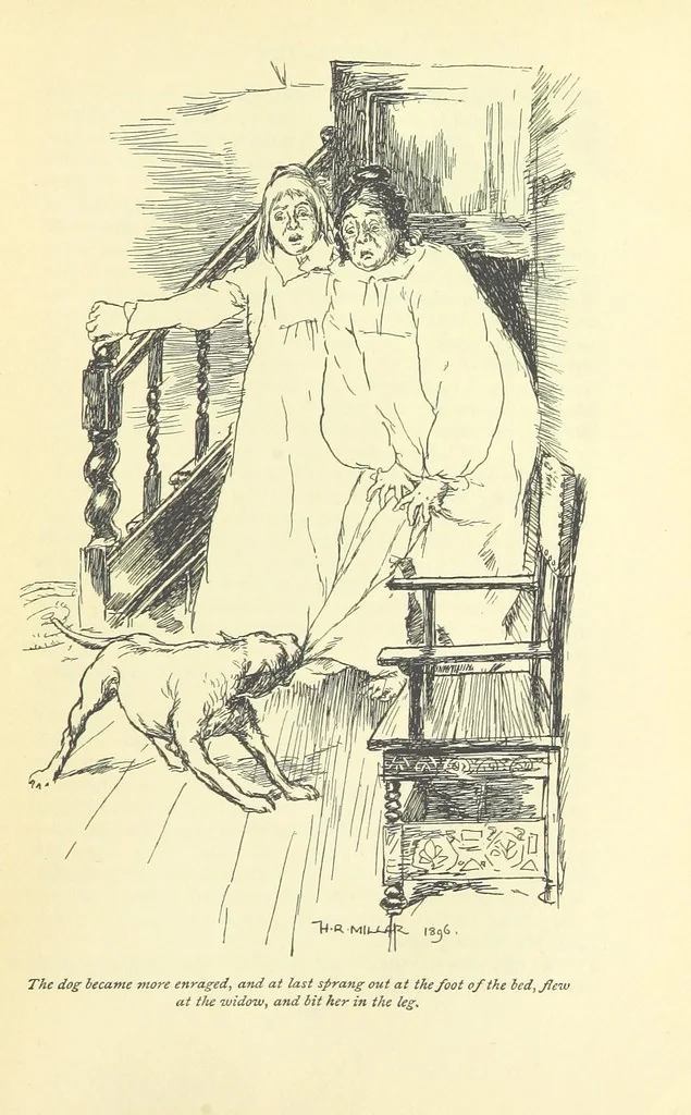 An illustration from Snarleyyow ... Illustrated by H. R. Millar. With an introduction by David Hannay, 1897, leaf 101