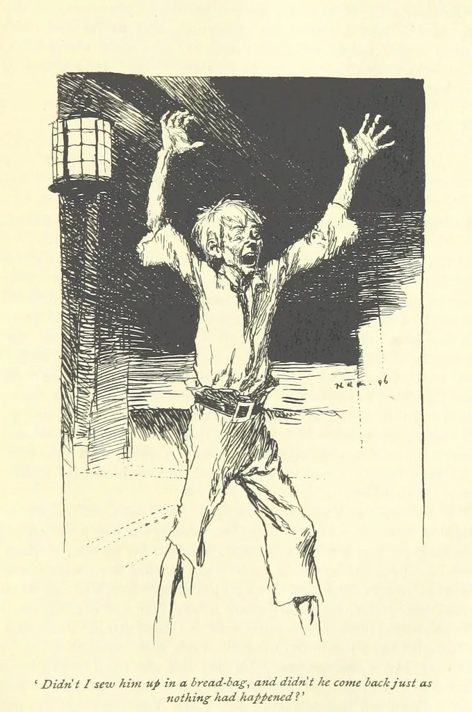 An illustration from Snarleyyow ... Illustrated by H. R. Millar. With an introduction by David Hannay, 1897, leaf 189