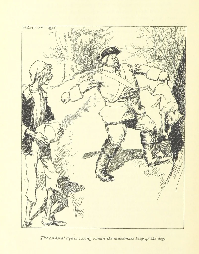 An illustration from Snarleyyow ... Illustrated by H. R. Millar. With an introduction by David Hannay, 1897, leaf 270