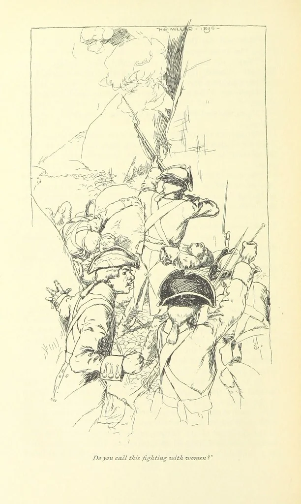 An illustration from Snarleyyow ... Illustrated by H. R. Millar. With an introduction by David Hannay, 1897, leaf 408