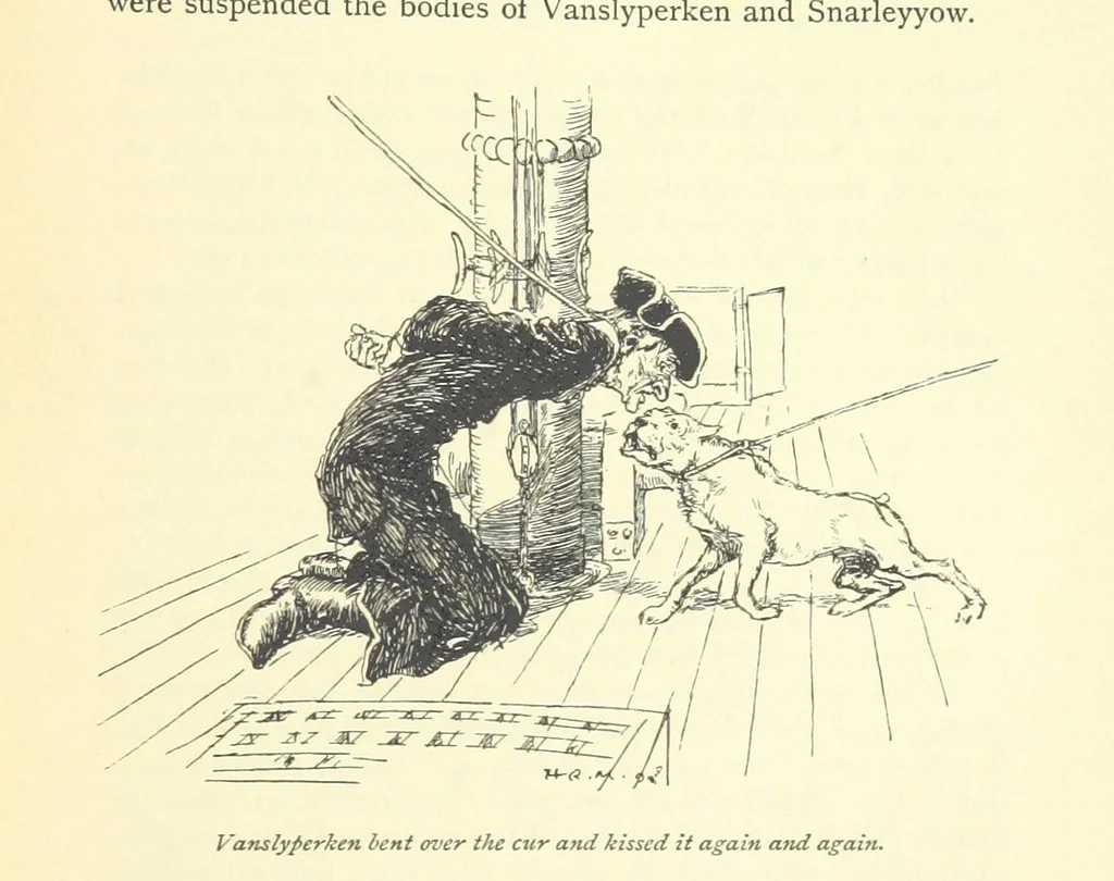 An illustration from Snarleyyow ... Illustrated by H. R. Millar. With an introduction by David Hannay, 1897, leaf 427