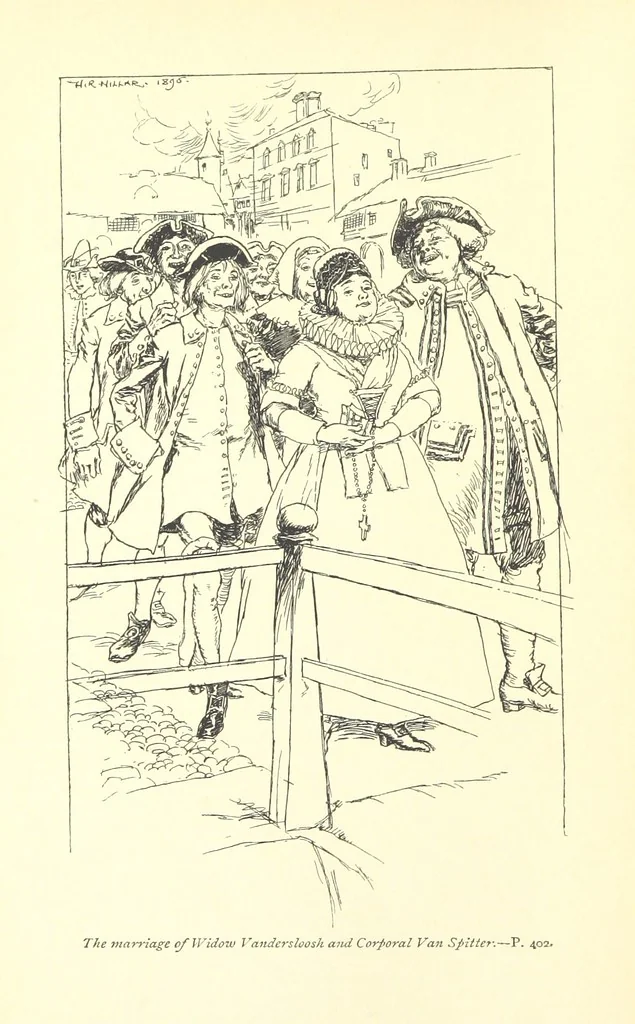 An illustration from Snarleyyow ... Illustrated by H. R. Millar. With an introduction by David Hannay, 1897, leaf 8