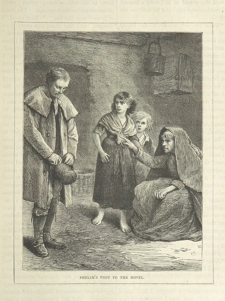 An illustration from Stories of Irish Life ... With illustrations, etc, 1878, leaf 105