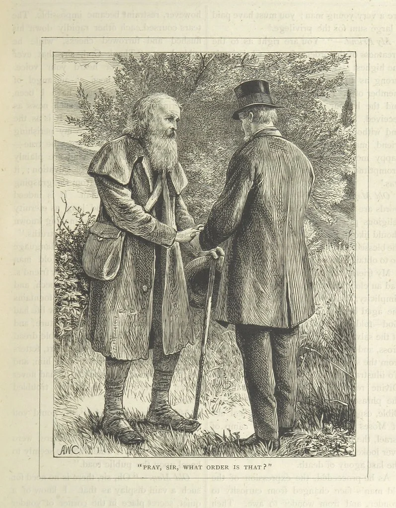An illustration from Stories of Irish Life ... With illustrations, etc, 1878, leaf 121