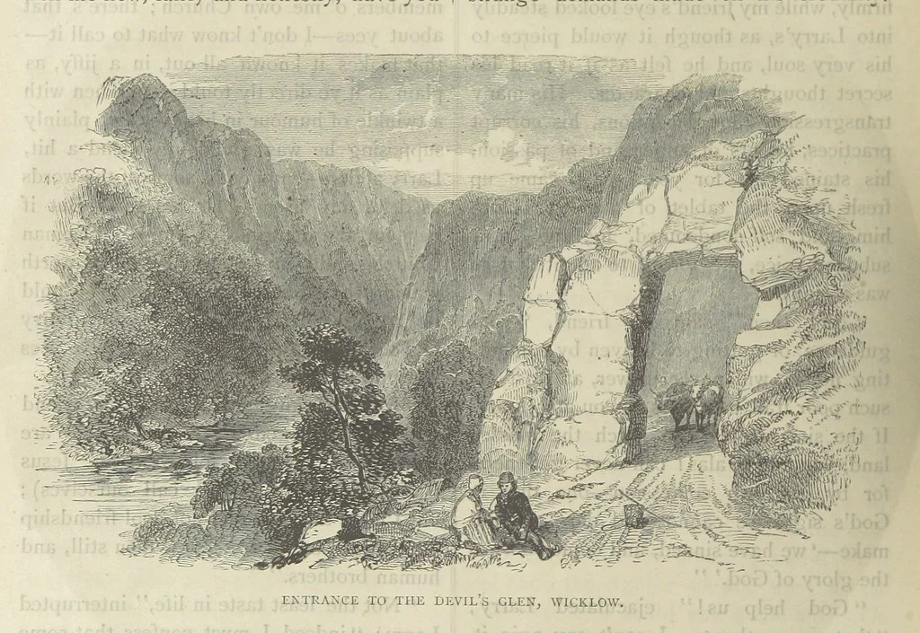 An illustration from Stories of Irish Life ... With illustrations, etc, 1878, leaf 148