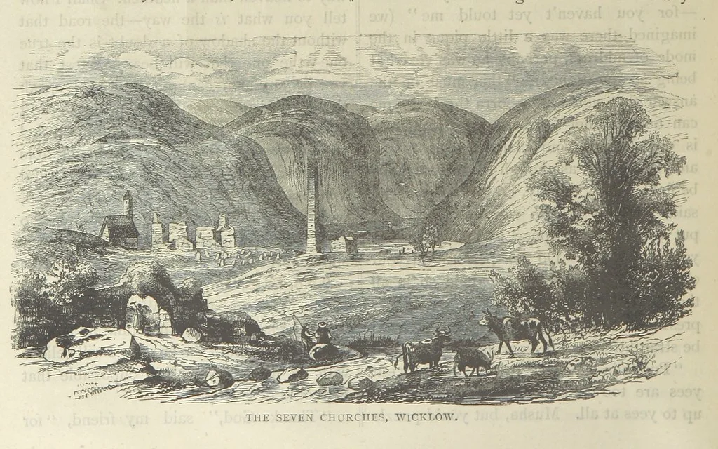 An illustration from Stories of Irish Life ... With illustrations, etc, 1878, leaf 152
