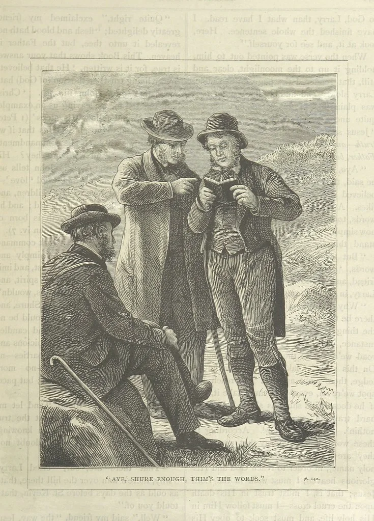 An illustration from Stories of Irish Life ... With illustrations, etc, 1878, leaf 153