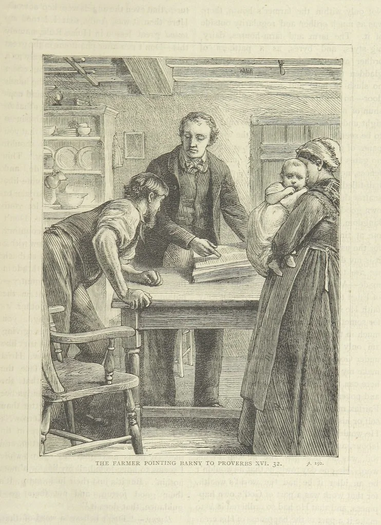 An illustration from Stories of Irish Life ... With illustrations, etc, 1878, leaf 201
