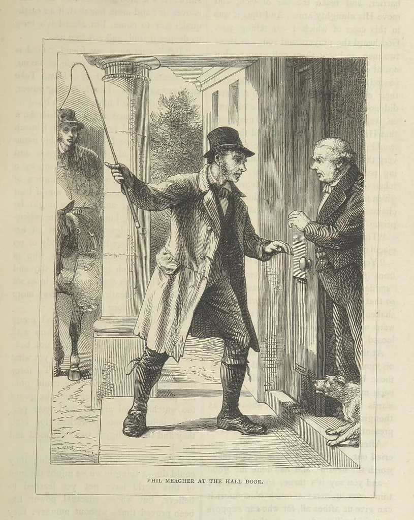 An illustration from Stories of Irish Life ... With illustrations, etc, 1878, leaf 37