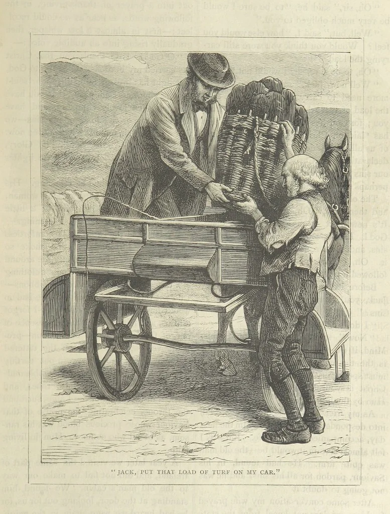An illustration from Stories of Irish Life ... With illustrations, etc, 1878, leaf 73