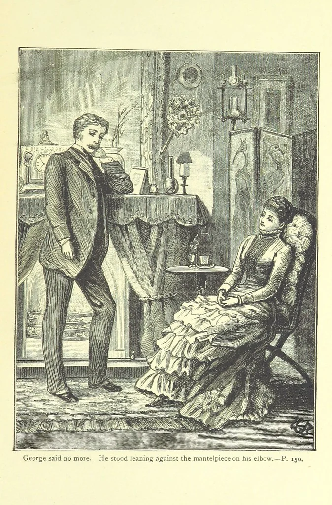 An illustration from Guide, Philosopher, and Friend. [A novel, 1884, leaf 155