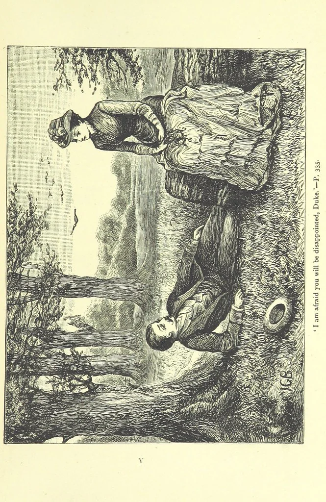 An illustration from Guide, Philosopher, and Friend. [A novel, 1884, leaf 341