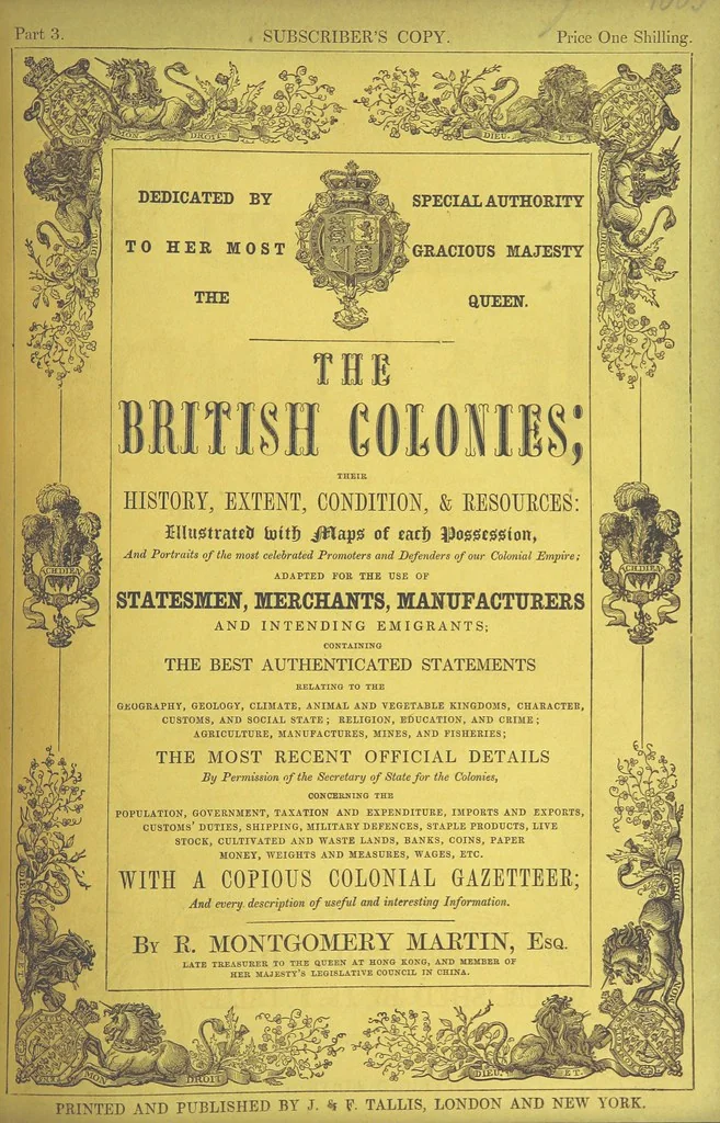 An illustration from The British Colonies; their history, extent, condition, and resources, 1851, leaf 121