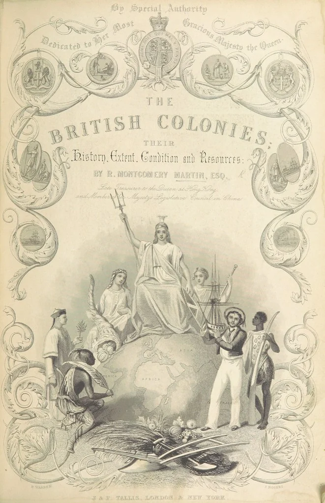 An illustration from The British Colonies; their history, extent, condition, and resources, 1851, leaf 13