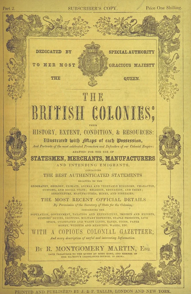An illustration from The British Colonies; their history, extent, condition, and resources, 1851, leaf 75