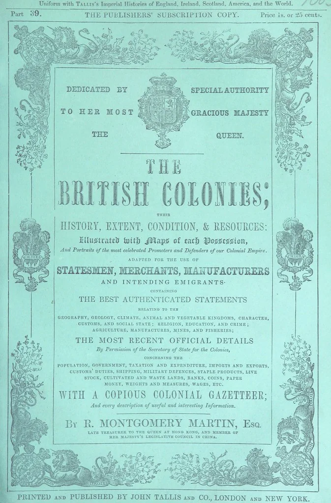 An illustration from The British Colonies; their history, extent, condition, and resources, 1851, leaf 561