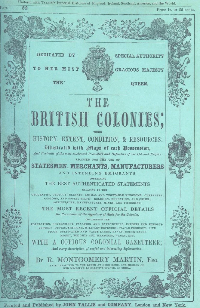 An illustration from The British Colonies; their history, extent, condition, and resources, 1851, leaf 165