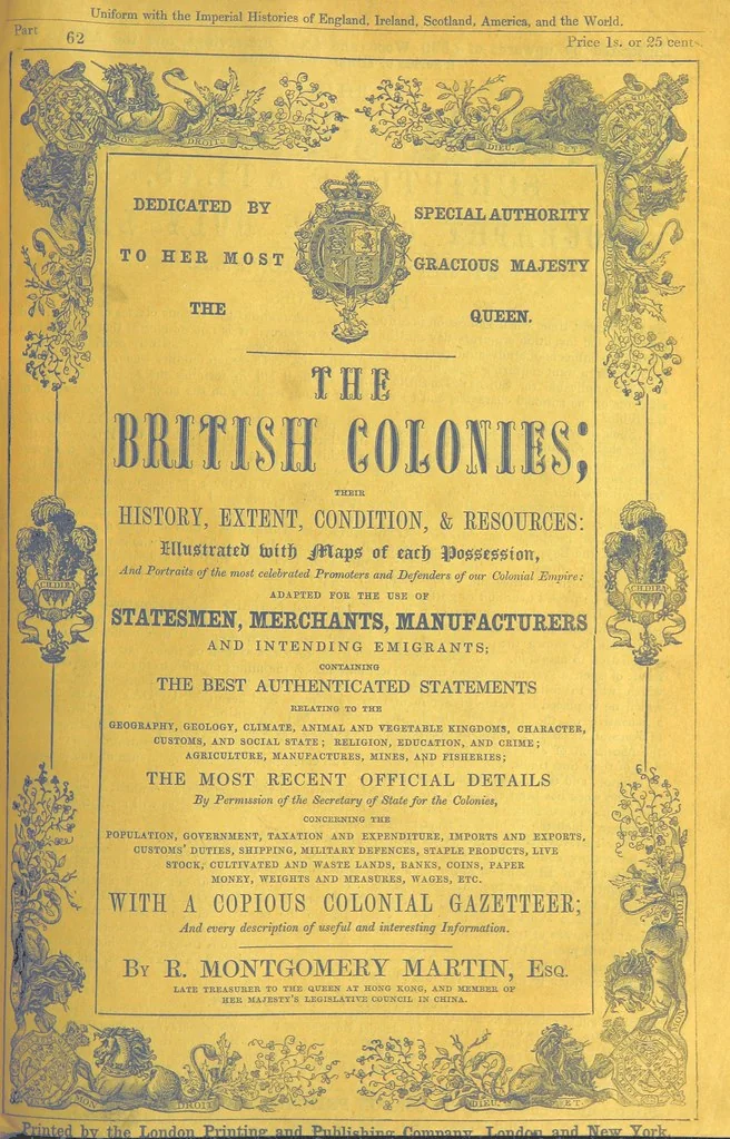 An illustration from The British Colonies; their history, extent, condition, and resources, 1851, leaf 497