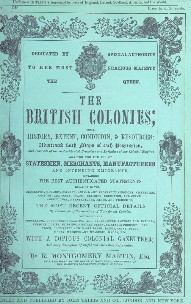 An illustration from The British Colonies; their history, extent, condition, and resources, 1851, leaf 57
