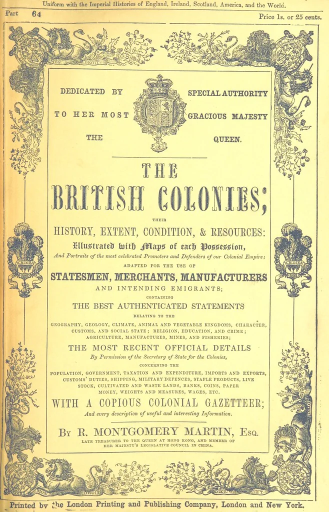 An illustration from The British Colonies; their history, extent, condition, and resources, 1851, leaf 585