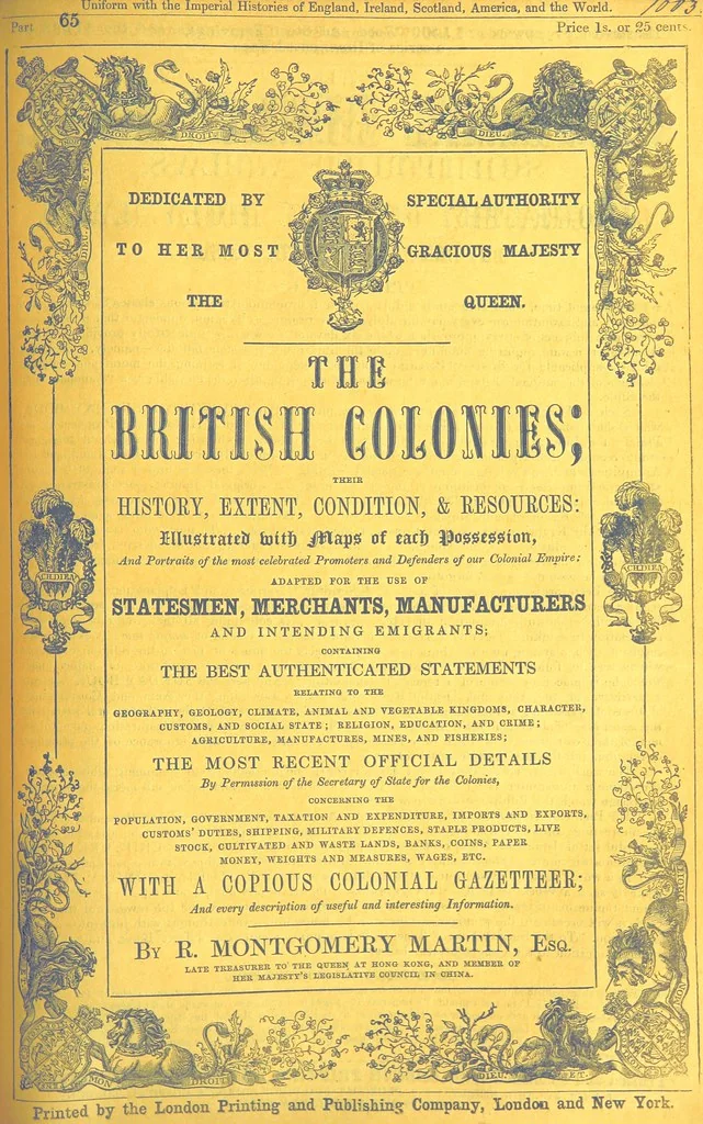An illustration from The British Colonies; their history, extent, condition, and resources, 1851, leaf 621