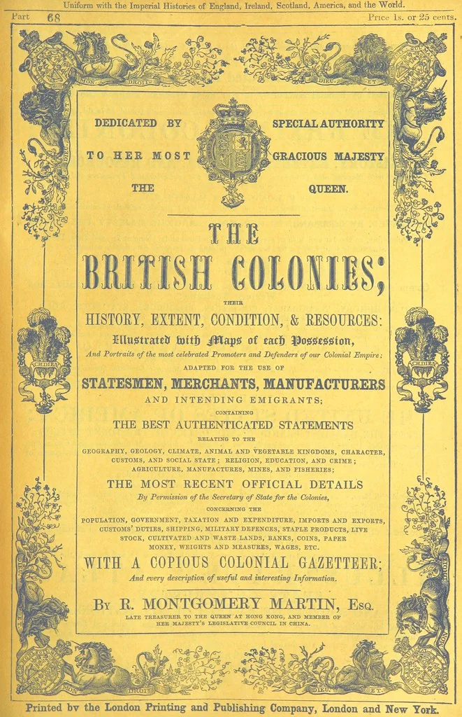 An illustration from The British Colonies; their history, extent, condition, and resources, 1851, leaf 743