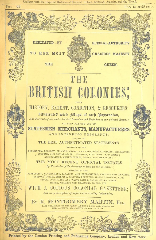 An illustration from The British Colonies; their history, extent, condition, and resources, 1851, leaf 783