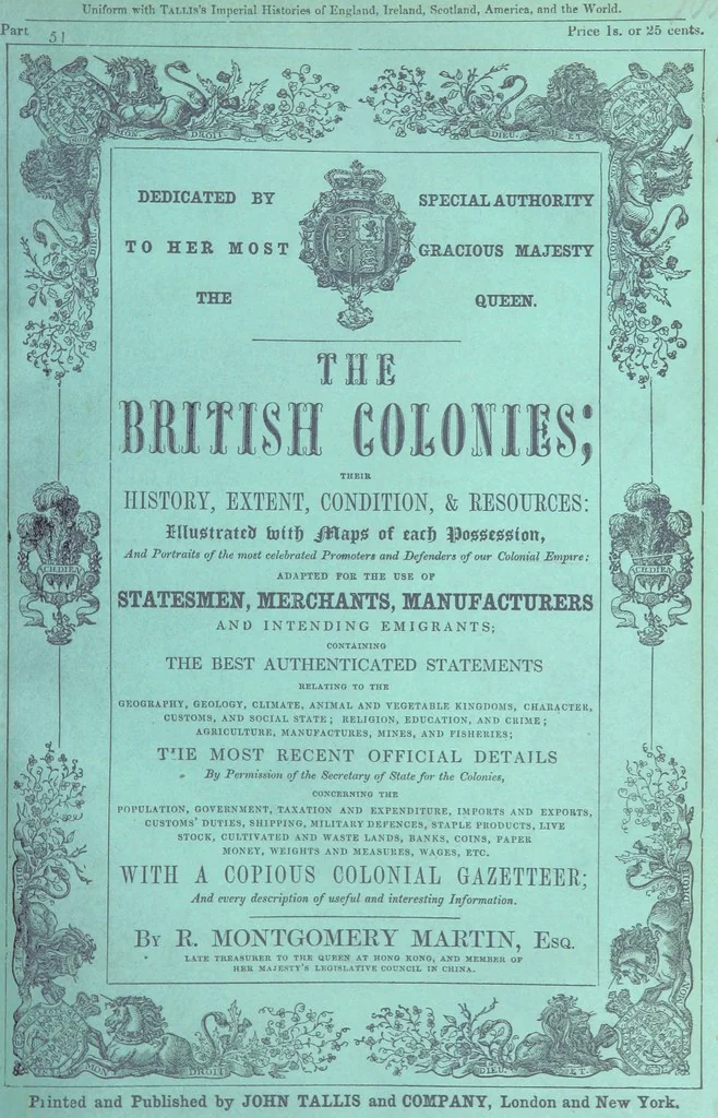 An illustration from The British Colonies; their history, extent, condition, and resources, 1851, leaf 93