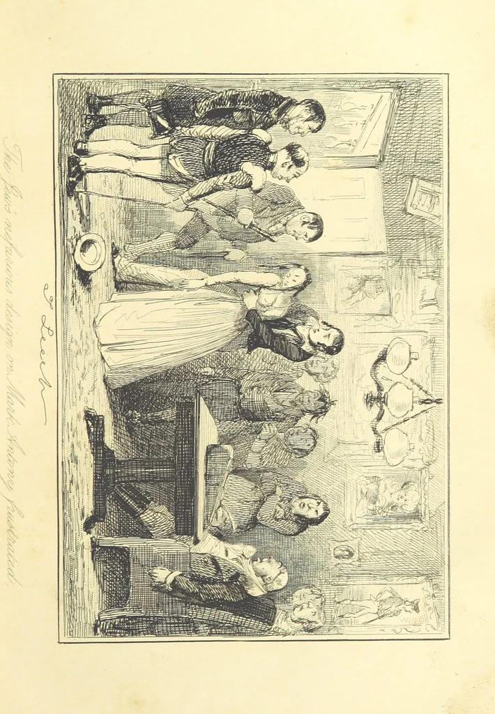 An illustration from The Fortunes of Hector O'Halloran and his Man Mark Anthony O'Toole ... With illustrations by J. Leech, 1853, leaf 133