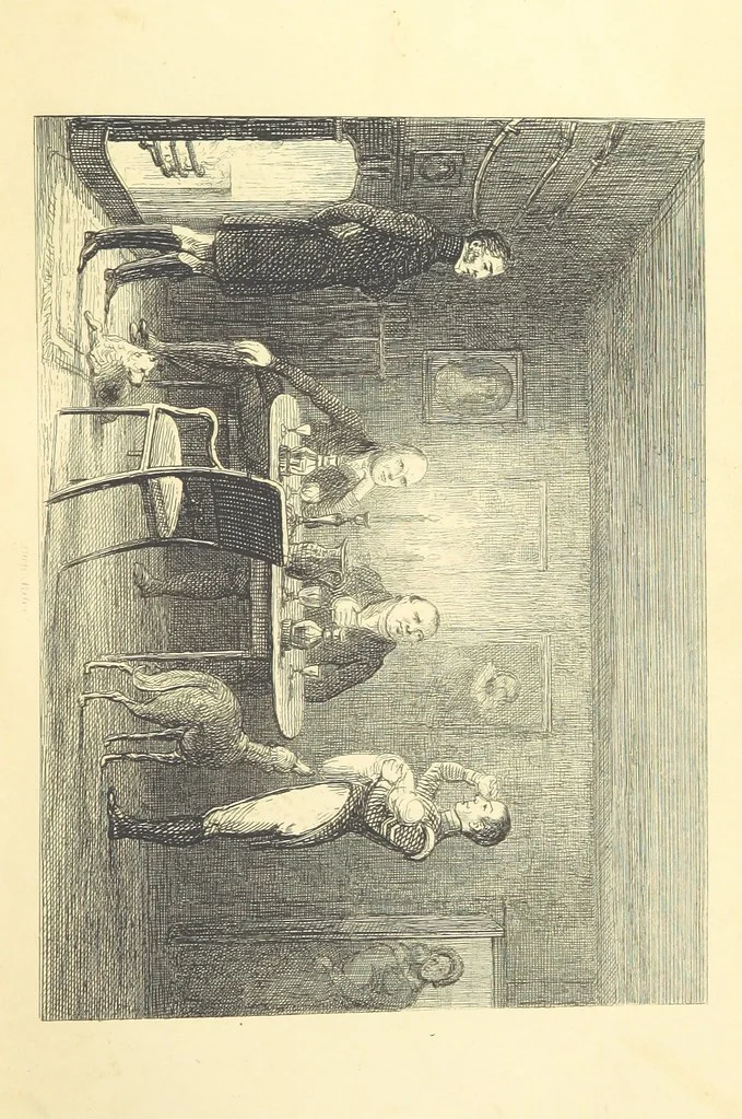 An illustration from The Fortunes of Hector O'Halloran and his Man Mark Anthony O'Toole ... With illustrations by J. Leech, 1853, leaf 23