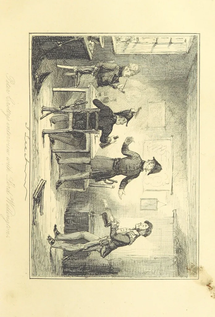 An illustration from The Fortunes of Hector O'Halloran and his Man Mark Anthony O'Toole ... With illustrations by J. Leech, 1853, leaf 305