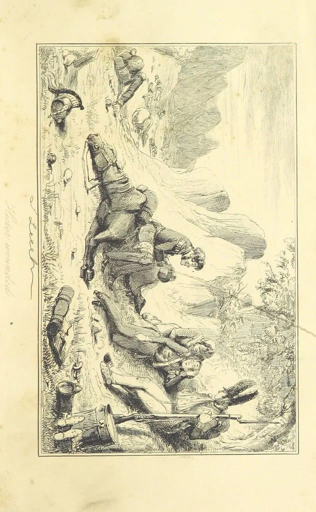 An illustration from The Fortunes of Hector O'Halloran and his Man Mark Anthony O'Toole ... With illustrations by J. Leech, 1853, leaf 403