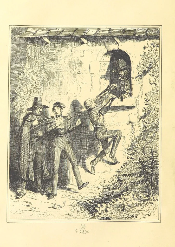 An illustration from The Fortunes of Hector O'Halloran and his Man Mark Anthony O'Toole ... With illustrations by J. Leech, 1853, leaf 434
