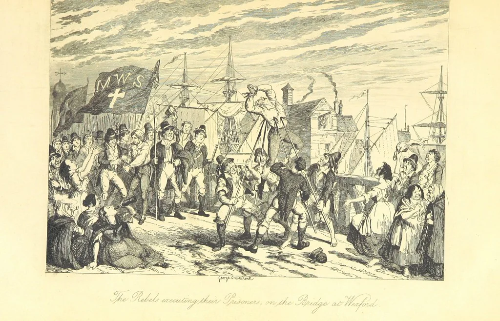 An illustration from History of the Irish Rebellion in 1798; with memoirs of the Union, and Emmett's insurrection in 1803, 1845, leaf 195