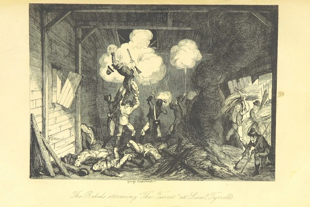 An illustration from History of the Irish Rebellion in 1798; with memoirs of the Union, and Emmett's insurrection in 1803, 1845, leaf 255