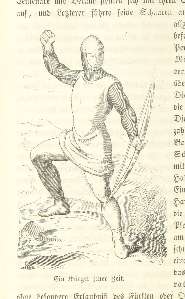 An illustration from Geschichte Bayerns. Unter Zugrundelegung von Lorenz von Westenrieders bayerischer Geschichte neu bearbeitet, dem Volke erzählt, und mit Beigaben aus der bayerischen Culturgeschichte und Sage versehen. ... Mit vielen Holzschnittbildern, 1874, leaf 122