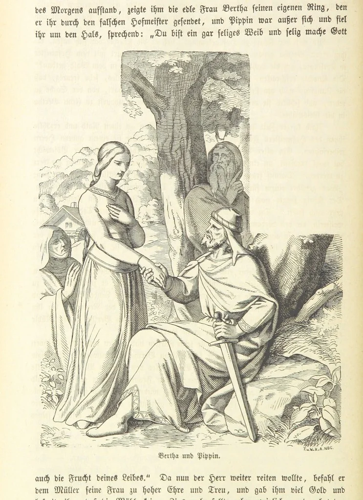 An illustration from Geschichte Bayerns. Unter Zugrundelegung von Lorenz von Westenrieders bayerischer Geschichte neu bearbeitet, dem Volke erzählt, und mit Beigaben aus der bayerischen Culturgeschichte und Sage versehen. ... Mit vielen Holzschnittbildern, 1874, leaf 158