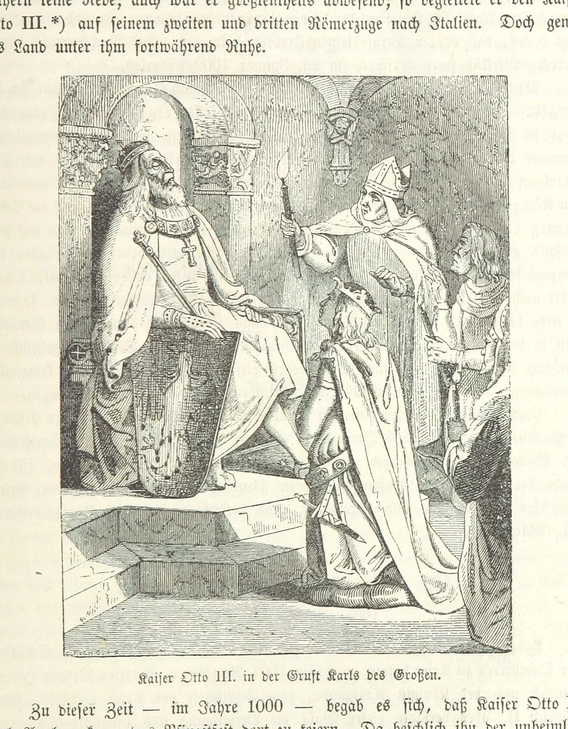 An illustration from Geschichte Bayerns. Unter Zugrundelegung von Lorenz von Westenrieders bayerischer Geschichte neu bearbeitet, dem Volke erzählt, und mit Beigaben aus der bayerischen Culturgeschichte und Sage versehen. ... Mit vielen Holzschnittbildern, 1874, leaf 217
