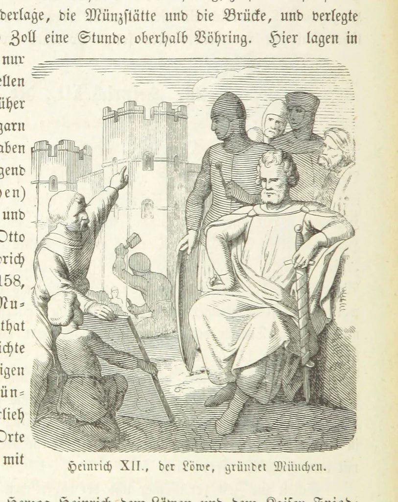 An illustration from Geschichte Bayerns. Unter Zugrundelegung von Lorenz von Westenrieders bayerischer Geschichte neu bearbeitet, dem Volke erzählt, und mit Beigaben aus der bayerischen Culturgeschichte und Sage versehen. ... Mit vielen Holzschnittbildern, 1874, leaf 240