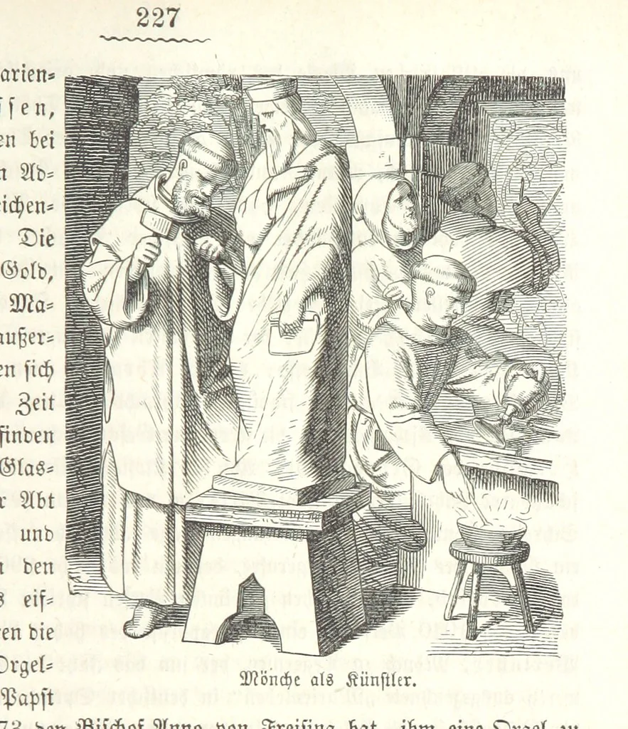 An illustration from Geschichte Bayerns. Unter Zugrundelegung von Lorenz von Westenrieders bayerischer Geschichte neu bearbeitet, dem Volke erzählt, und mit Beigaben aus der bayerischen Culturgeschichte und Sage versehen. ... Mit vielen Holzschnittbildern, 1874, leaf 249