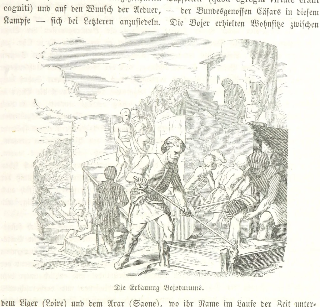 An illustration from Geschichte Bayerns. Unter Zugrundelegung von Lorenz von Westenrieders bayerischer Geschichte neu bearbeitet, dem Volke erzählt, und mit Beigaben aus der bayerischen Culturgeschichte und Sage versehen. ... Mit vielen Holzschnittbildern, 1874, leaf 27