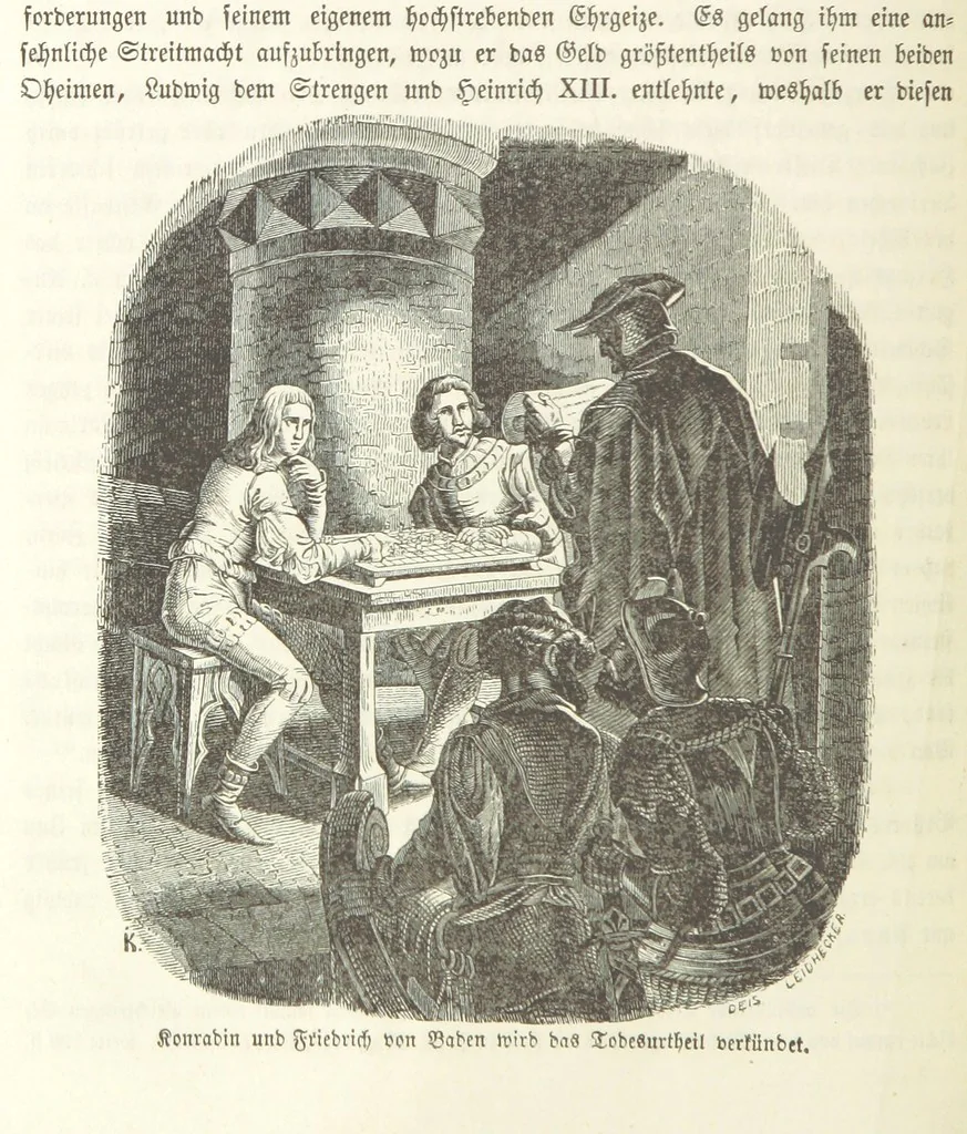 An illustration from Geschichte Bayerns. Unter Zugrundelegung von Lorenz von Westenrieders bayerischer Geschichte neu bearbeitet, dem Volke erzählt, und mit Beigaben aus der bayerischen Culturgeschichte und Sage versehen. ... Mit vielen Holzschnittbildern, 1874, leaf 302