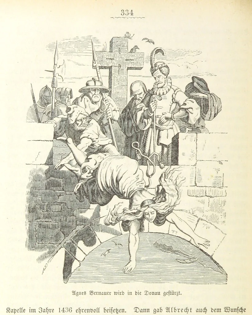 An illustration from Geschichte Bayerns. Unter Zugrundelegung von Lorenz von Westenrieders bayerischer Geschichte neu bearbeitet, dem Volke erzählt, und mit Beigaben aus der bayerischen Culturgeschichte und Sage versehen. ... Mit vielen Holzschnittbildern, 1874, leaf 356