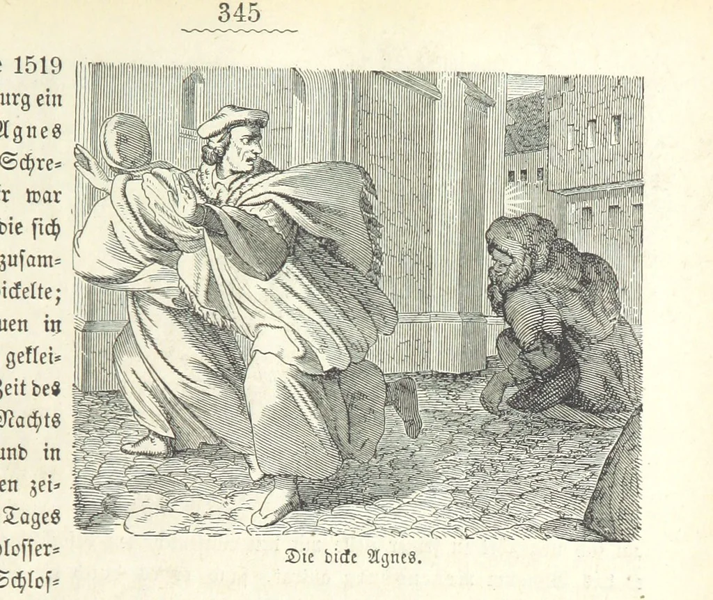 An illustration from Geschichte Bayerns. Unter Zugrundelegung von Lorenz von Westenrieders bayerischer Geschichte neu bearbeitet, dem Volke erzählt, und mit Beigaben aus der bayerischen Culturgeschichte und Sage versehen. ... Mit vielen Holzschnittbildern, 1874, leaf 367