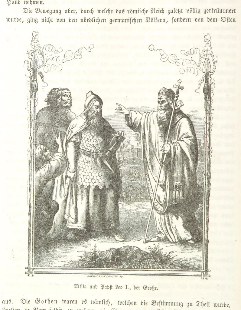 An illustration from Geschichte Bayerns. Unter Zugrundelegung von Lorenz von Westenrieders bayerischer Geschichte neu bearbeitet, dem Volke erzählt, und mit Beigaben aus der bayerischen Culturgeschichte und Sage versehen. ... Mit vielen Holzschnittbildern, 1874, leaf 38