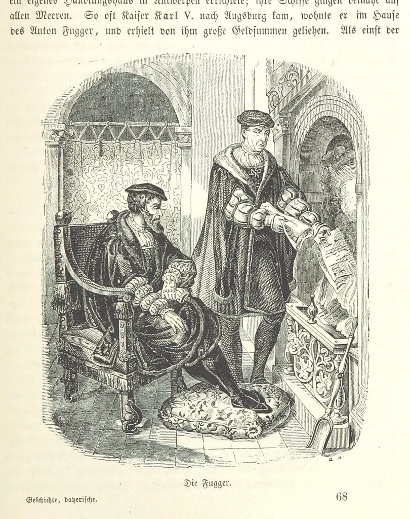 An illustration from Geschichte Bayerns. Unter Zugrundelegung von Lorenz von Westenrieders bayerischer Geschichte neu bearbeitet, dem Volke erzählt, und mit Beigaben aus der bayerischen Culturgeschichte und Sage versehen. ... Mit vielen Holzschnittbildern, 1874, leaf 559