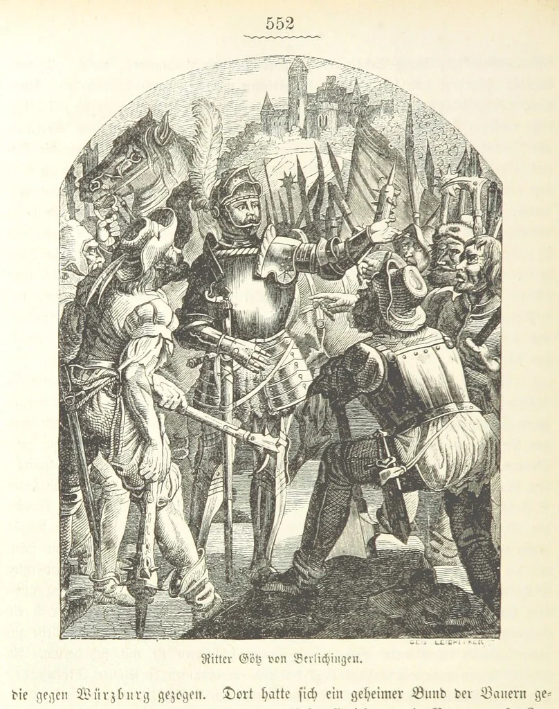 An illustration from Geschichte Bayerns. Unter Zugrundelegung von Lorenz von Westenrieders bayerischer Geschichte neu bearbeitet, dem Volke erzählt, und mit Beigaben aus der bayerischen Culturgeschichte und Sage versehen. ... Mit vielen Holzschnittbildern, 1874, leaf 574